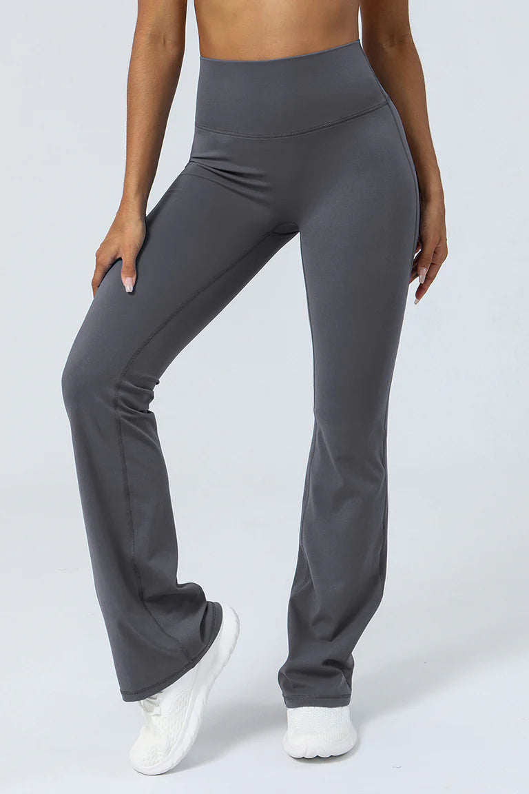 Legging de fitness évasé en coton femme , noir ultra - Décathlon Legging de fitness évasé en coton femme , noir ultra - Décathlon
